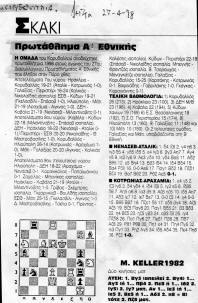 ΕΕΣ Κορυδαλλού Πρωταθλητής Ελλάδας Σκάκι 1998
